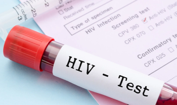 HIV test in blood vial