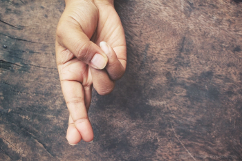 Crossed fingers