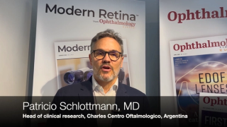 Patricio Schlottmann, MD, highlights 4-year extension data during EURETINA 2025