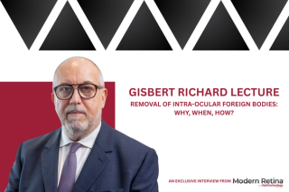 At the 2025 EURETINA Congress, Prof Korobelnik delivered the Gisbert Richard Lecture, focusing on removal of intra-ocular foreign bodies and minimizing ocular trauma.