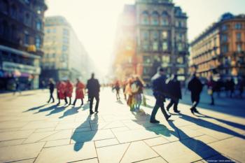 Smart harness alerts visually impaired people to obstacles while walking