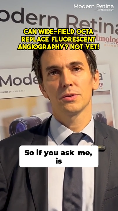 Andreas Pollreisz, MD, encourages taking a second look with OCT-A