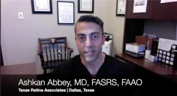 Ashkan Abbey, MD, FASRS, FAAO, speaks about the outcomes of EYP-1901 for AMD and DME ahead of the 2025 American Academy of Ophthalmology meeting. Concept image for AAO, reducing the number of injections and treatment burden for patients in retinal disease.
