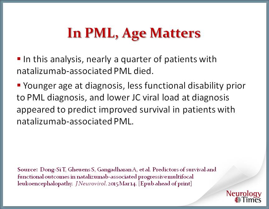 MortalityIn this study, nearly 25% of patients with natalizumab-associated PML d