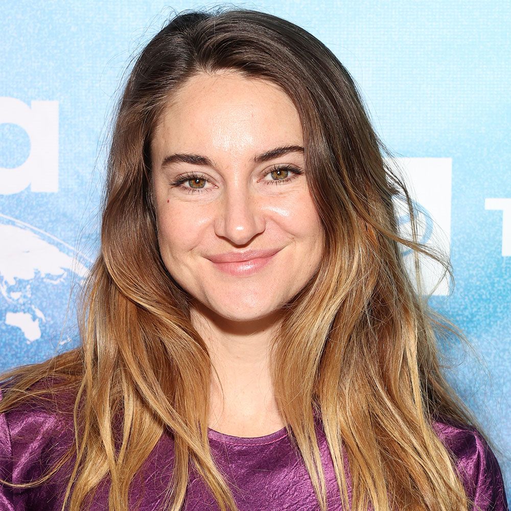 Shailene Woodley bare-faced with long hair 