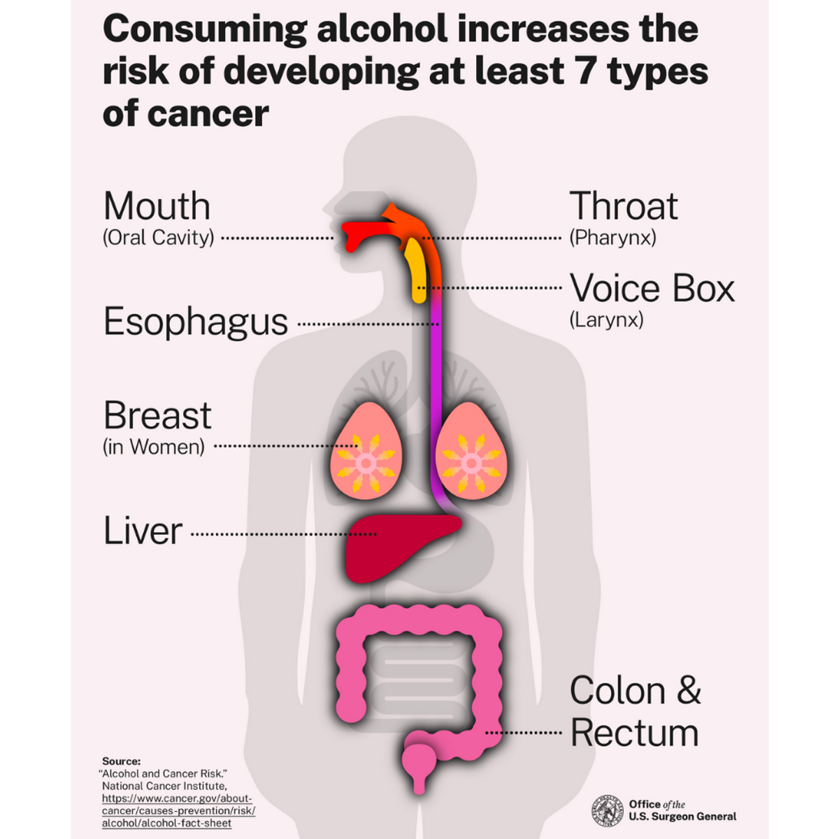 alcohol and cancer link graphic