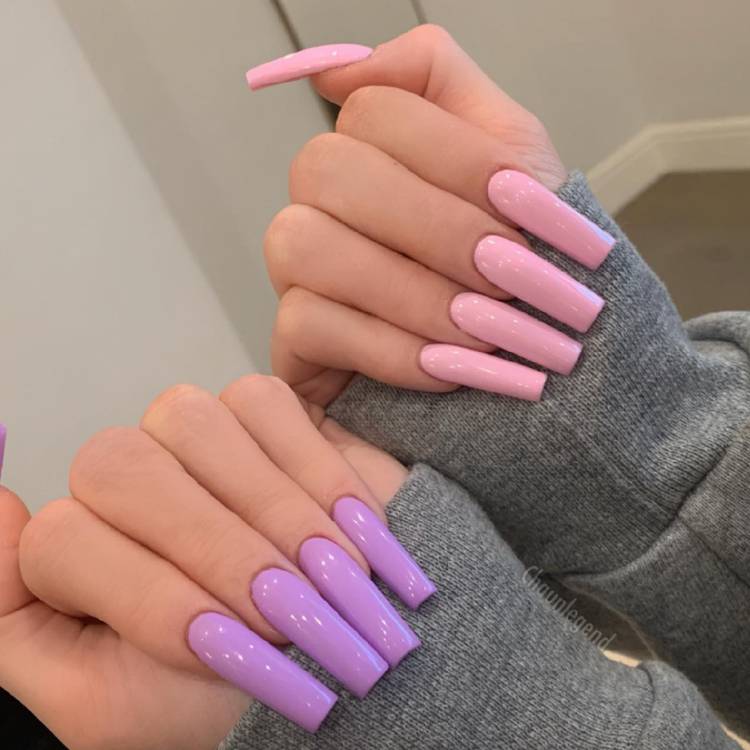 Kylie Jenner's two tone nails