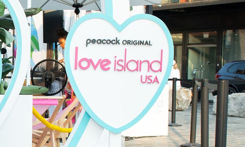 Love Island USA signage in New York City