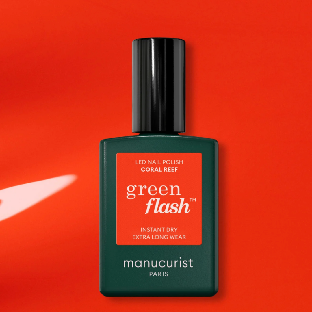 Manicurist Paris Green Flash LED Gel Polish in Coral Reef ($19)