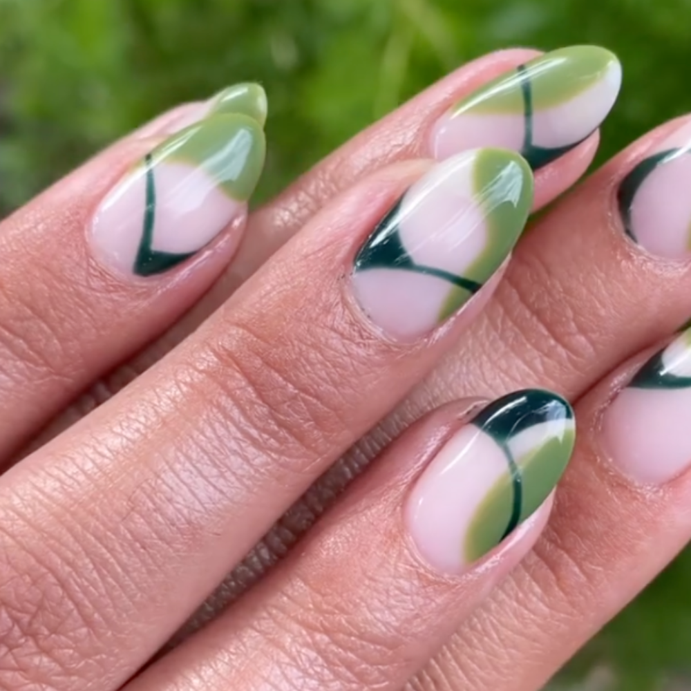 Forest Green Nails