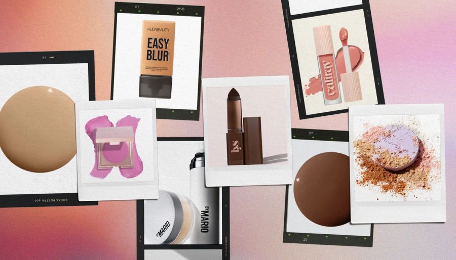 various blurring makeup products