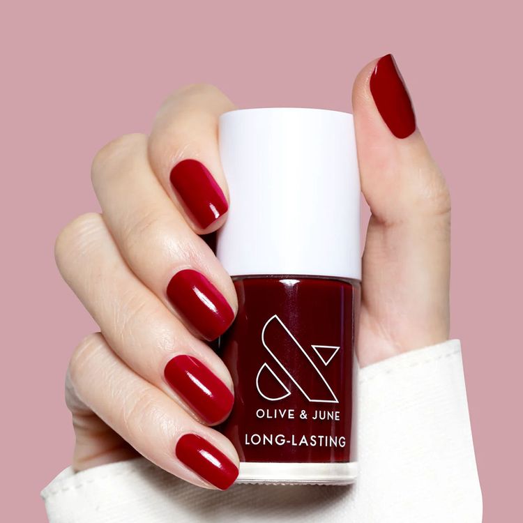 Olive &amp; June Long Lasting Polish in Garnet Glass ($9)