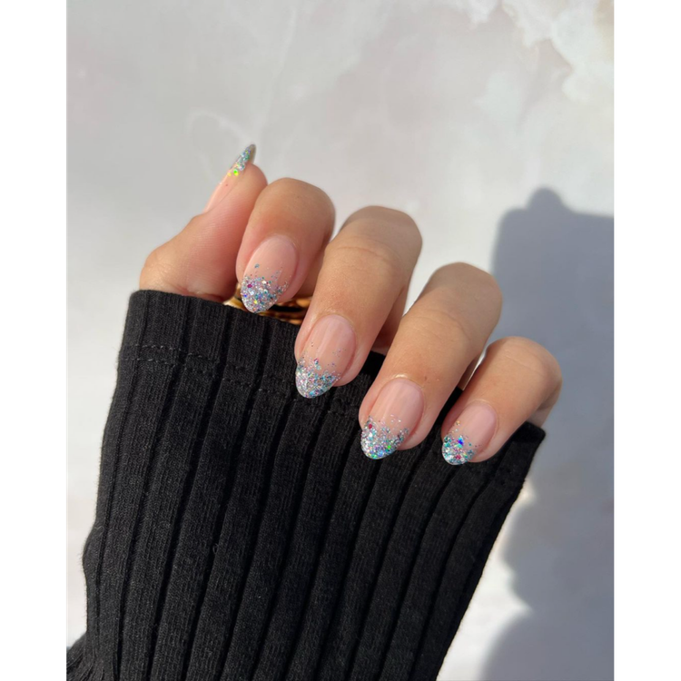 Glittering Silver Tips