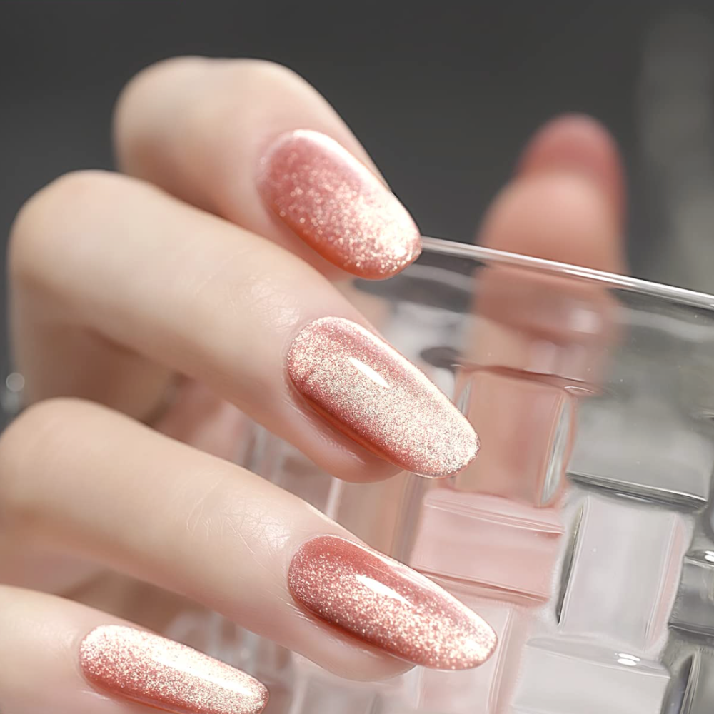 GAOY Pink Ocean Cat Eye Gel Nail Polish ($20)