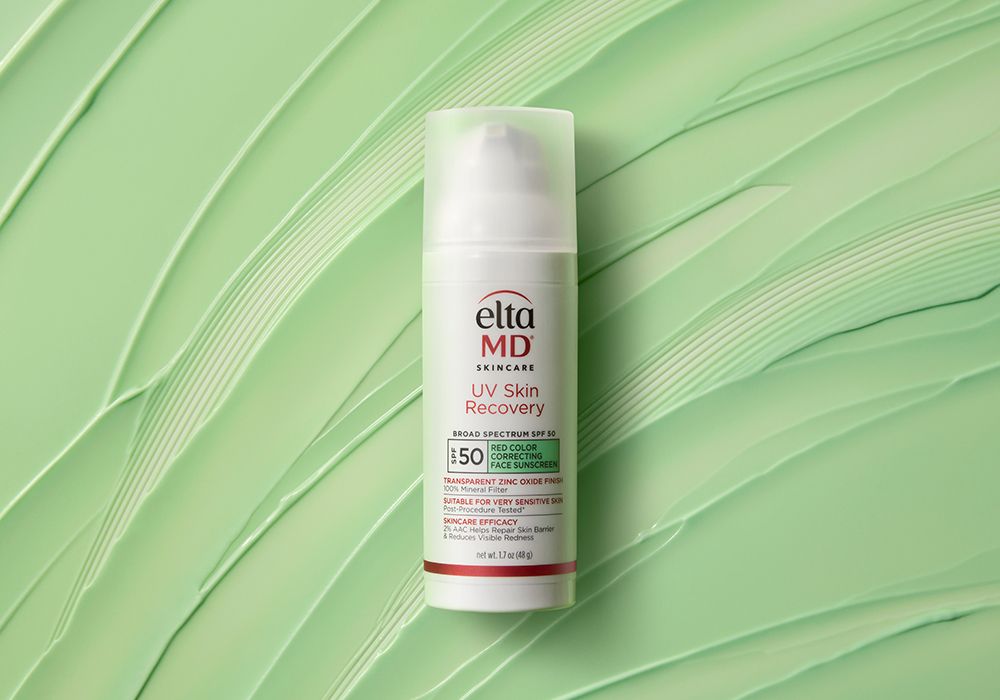 eltamd uv skin recovery green tint sunscreen