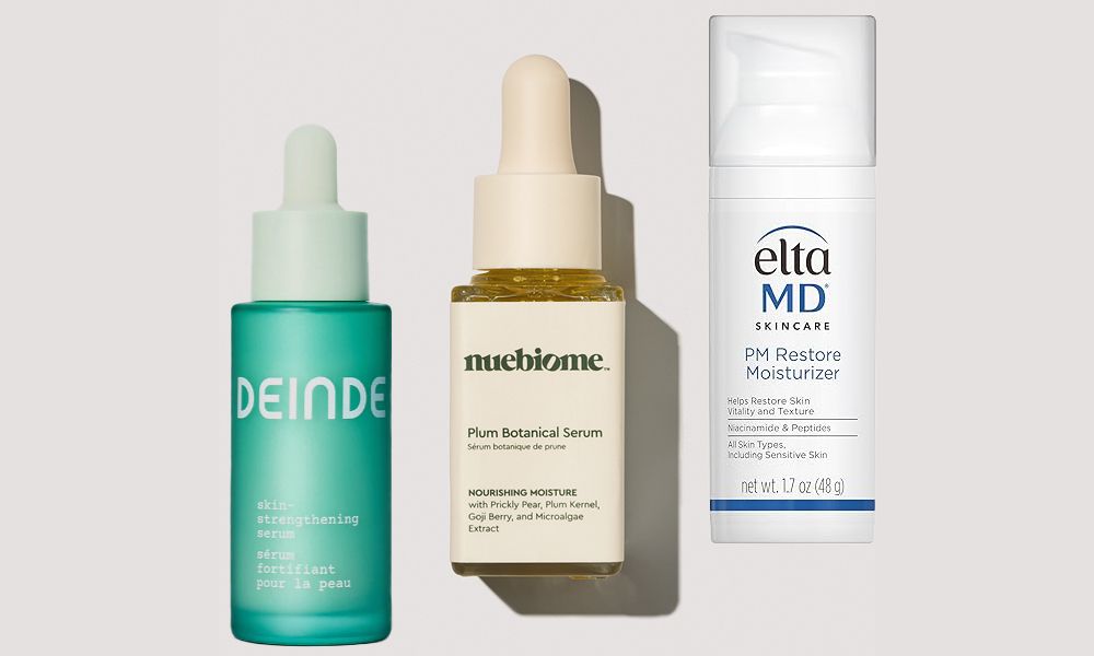 three inflammaging skin care products