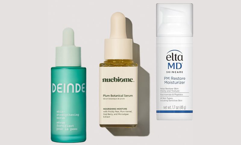 three inflammaging skin care products