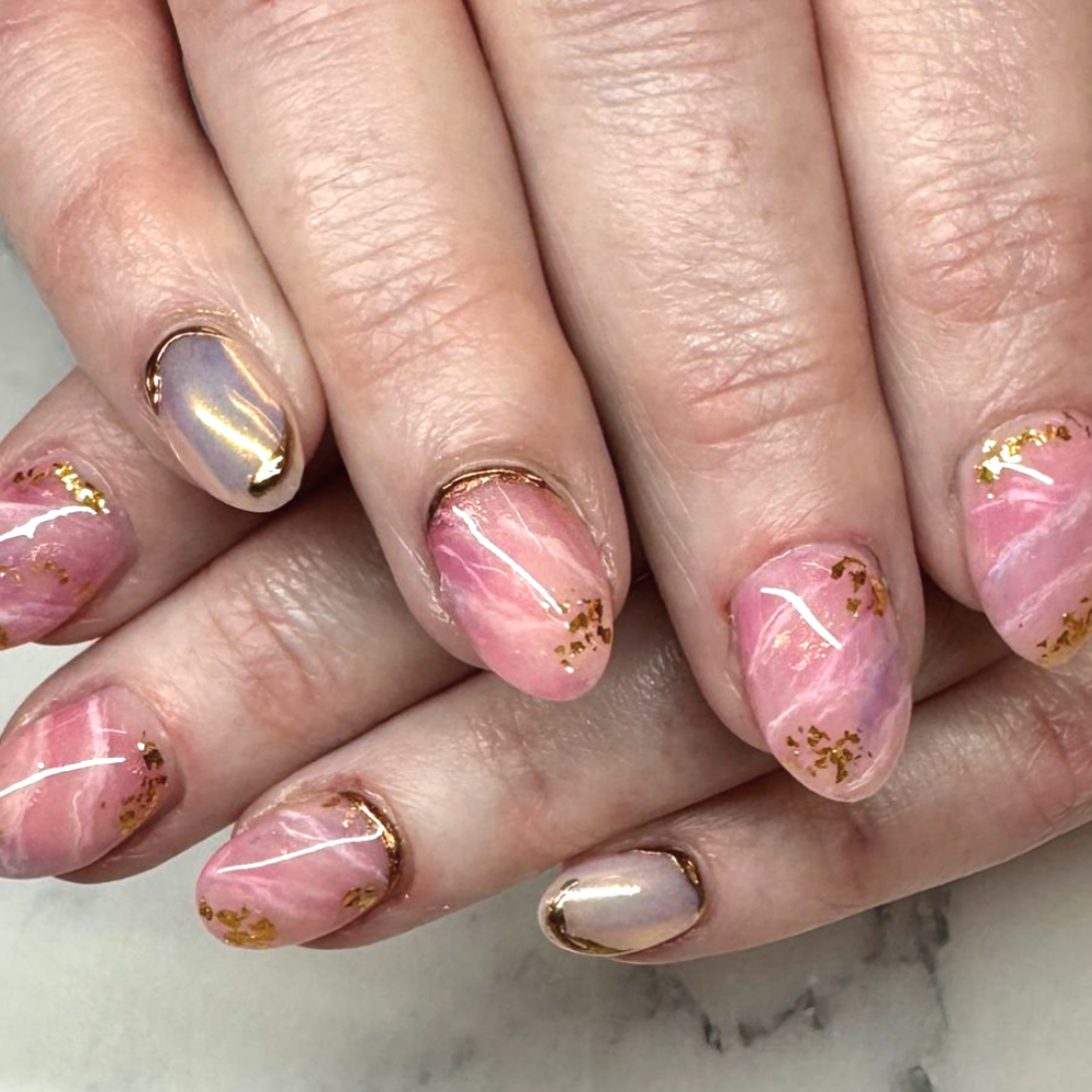 Quartz Marble Nails