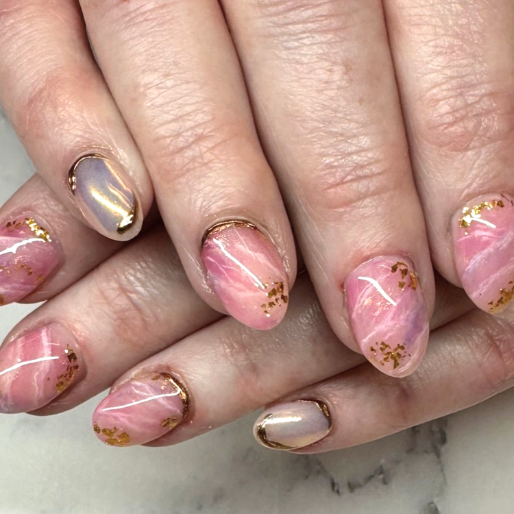 Quartz Marble Nails