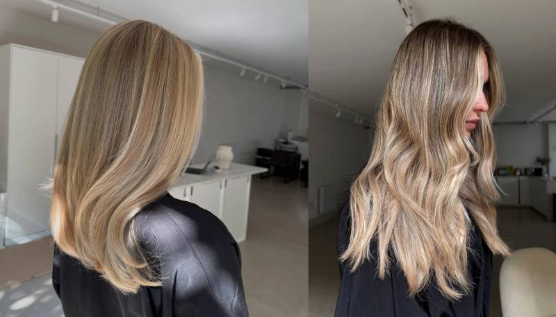 beige hair