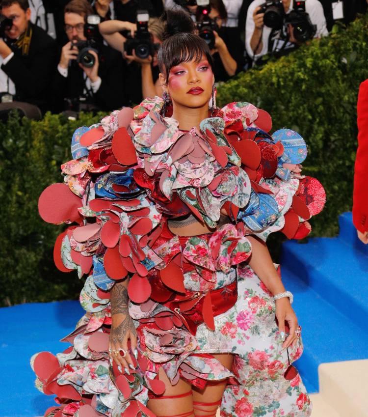 Rihanna at the 2017 Met Gala, when she was co-chair
