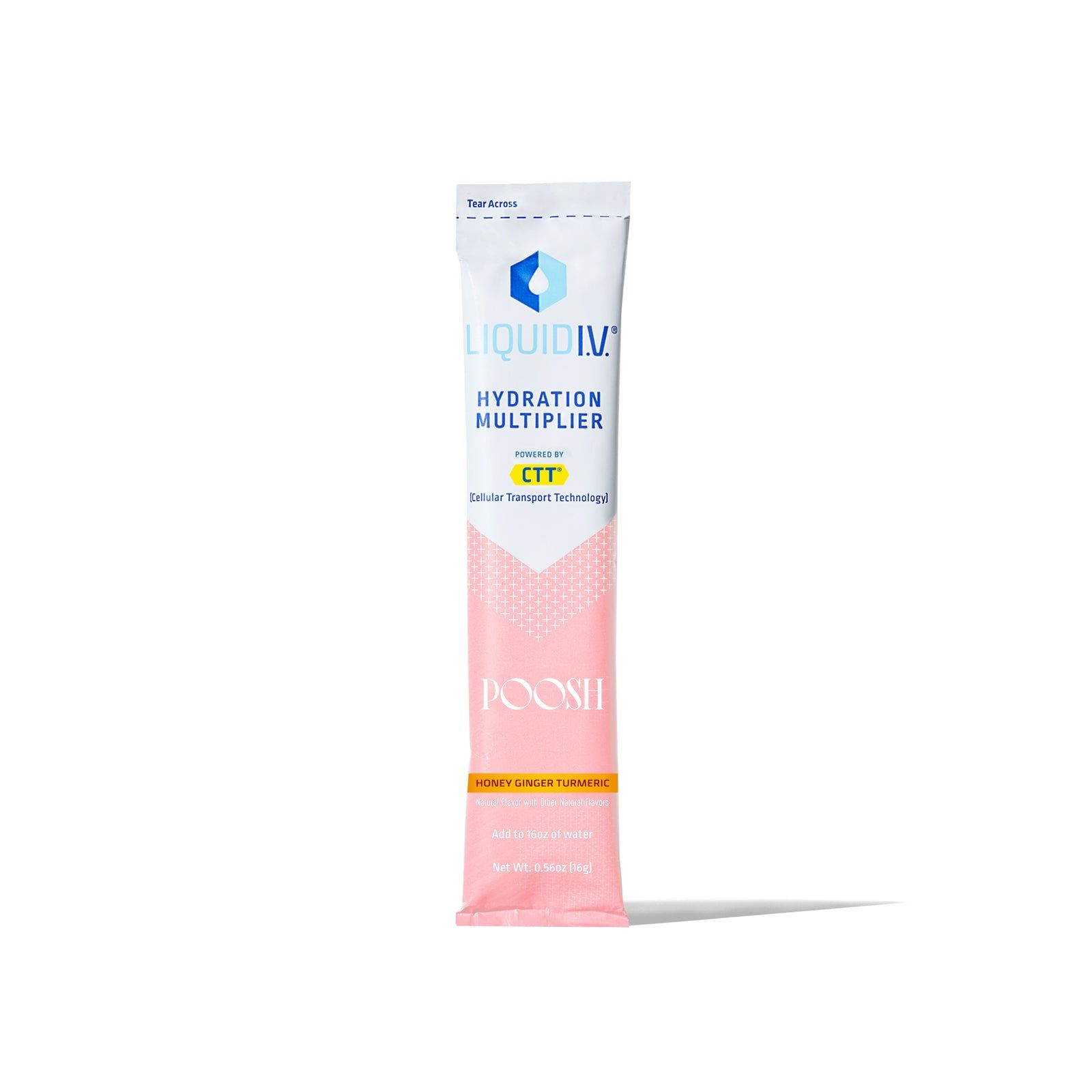 Liquid I.V. x Poosh Honey Ginger Turmeric Hydration Multiplier 10-Pack - Liquid I.V. x Poosh Honey Ginger Turmeric Hydration Multiplier 10-Pack
