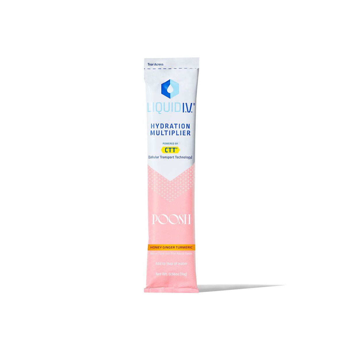 Liquid I.V. x Poosh Honey Ginger Turmeric Hydration Multiplier 10-Pack - Liquid I.V. x Poosh Honey Ginger Turmeric Hydration Multiplier 10-Pack