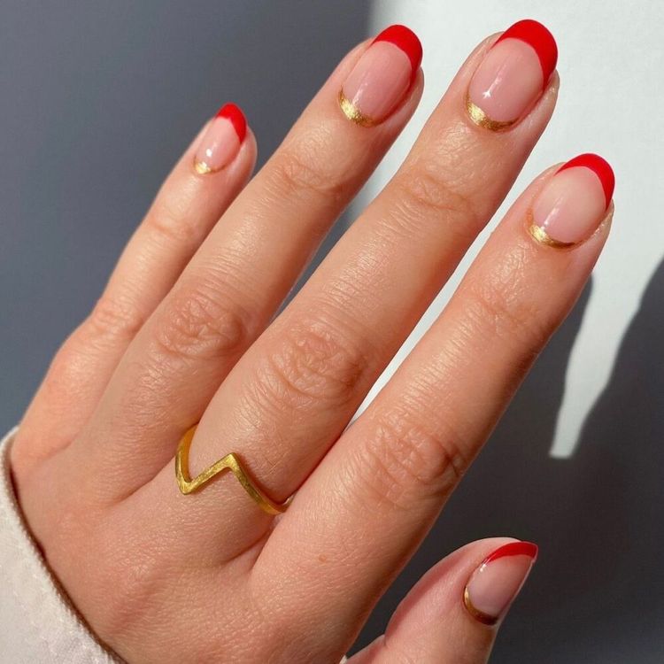 Two-tone reverse French