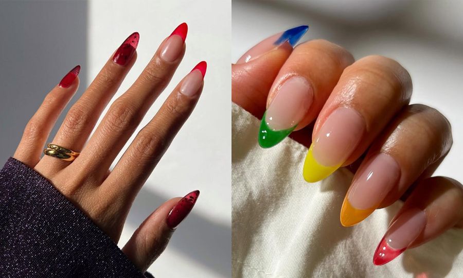 Jelly French manicures