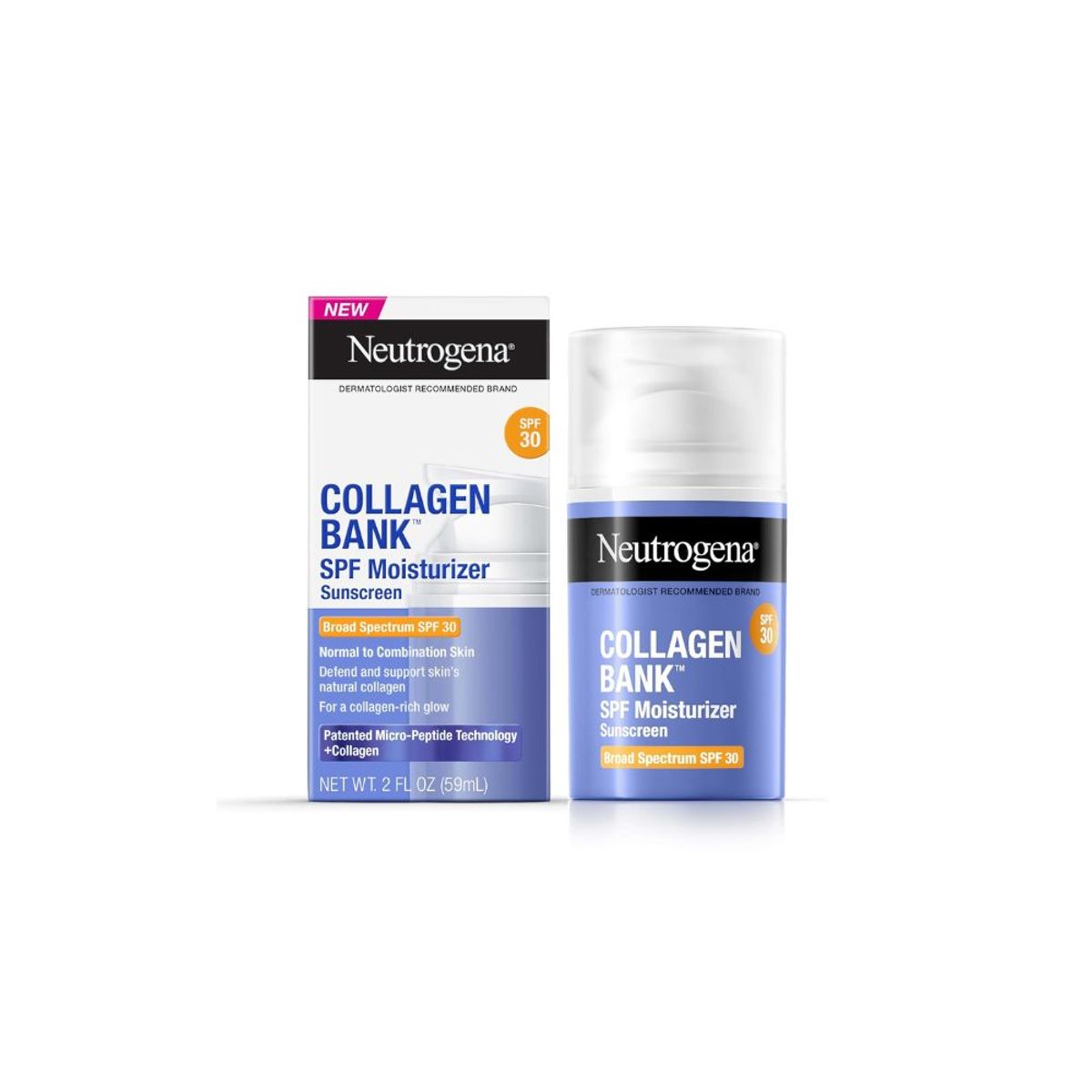 Neutrogena Face Skincare Set, Collagen Bank Daily Facial Moisturizer