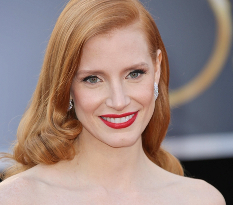 Jessica Chastain's Deep-Parted Waves