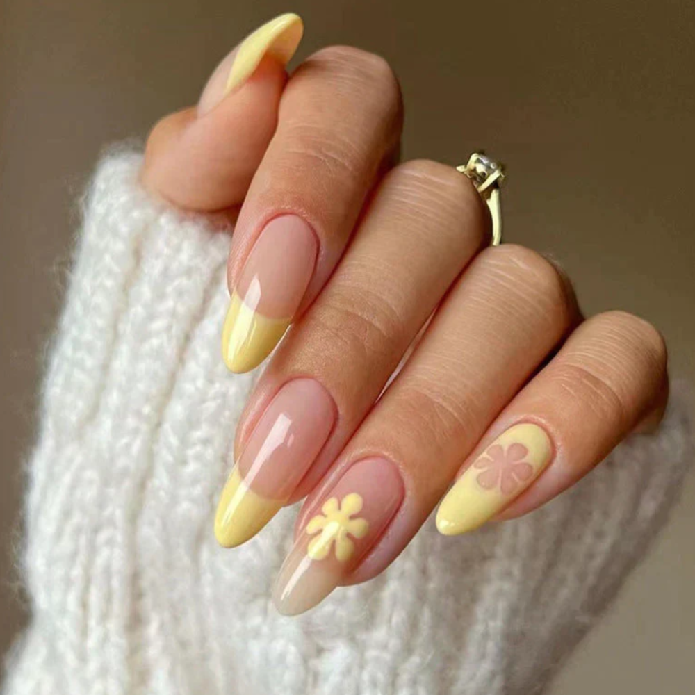 butter yellow nails