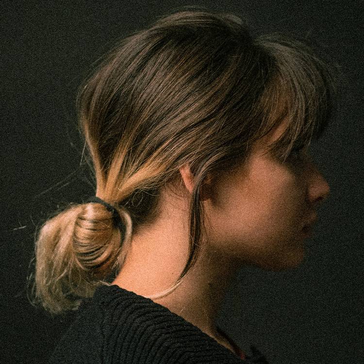 looped low ponytail bun