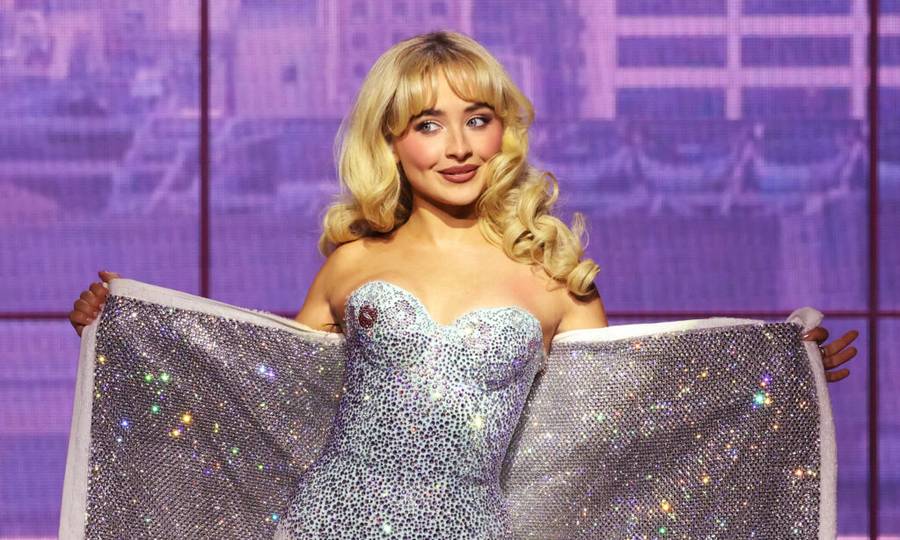 Sabrina Carpenter performs onstage during the Sabrina Carpenter Short n’ Sweet Tour at Barclays Center on September 30, 2024 in New York City.