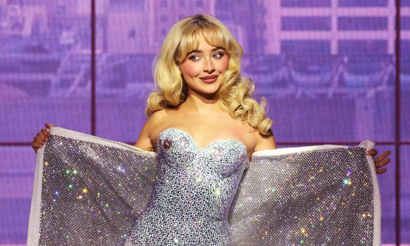 Sabrina Carpenter performs onstage during the Sabrina Carpenter Short n’ Sweet Tour at Barclays Center on September 30, 2024 in New York City.