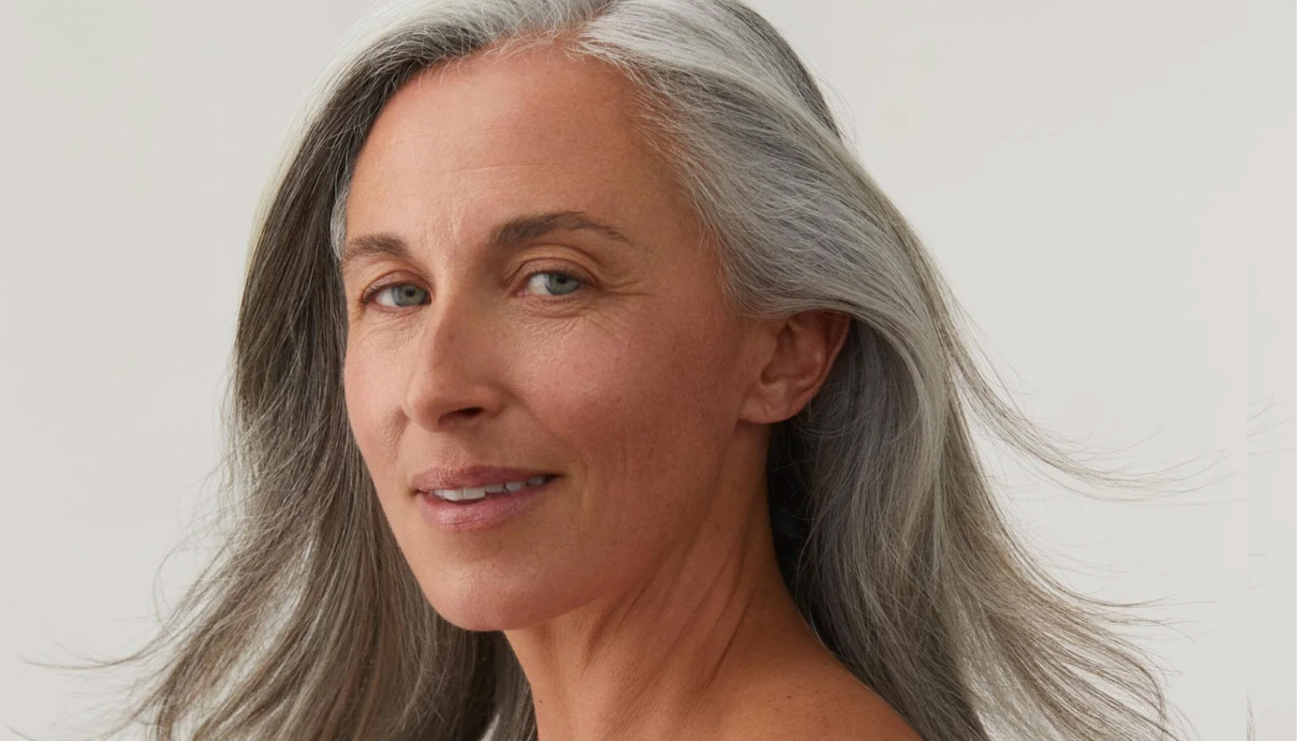 woman with gray hair