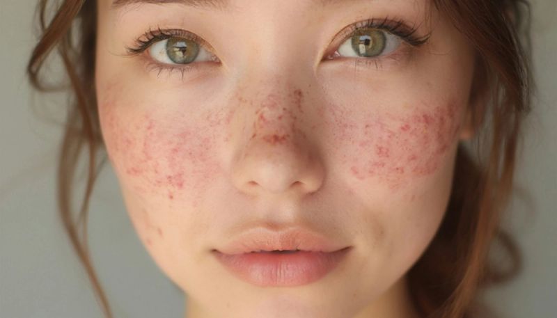 woman with reactive or sensitive skin
