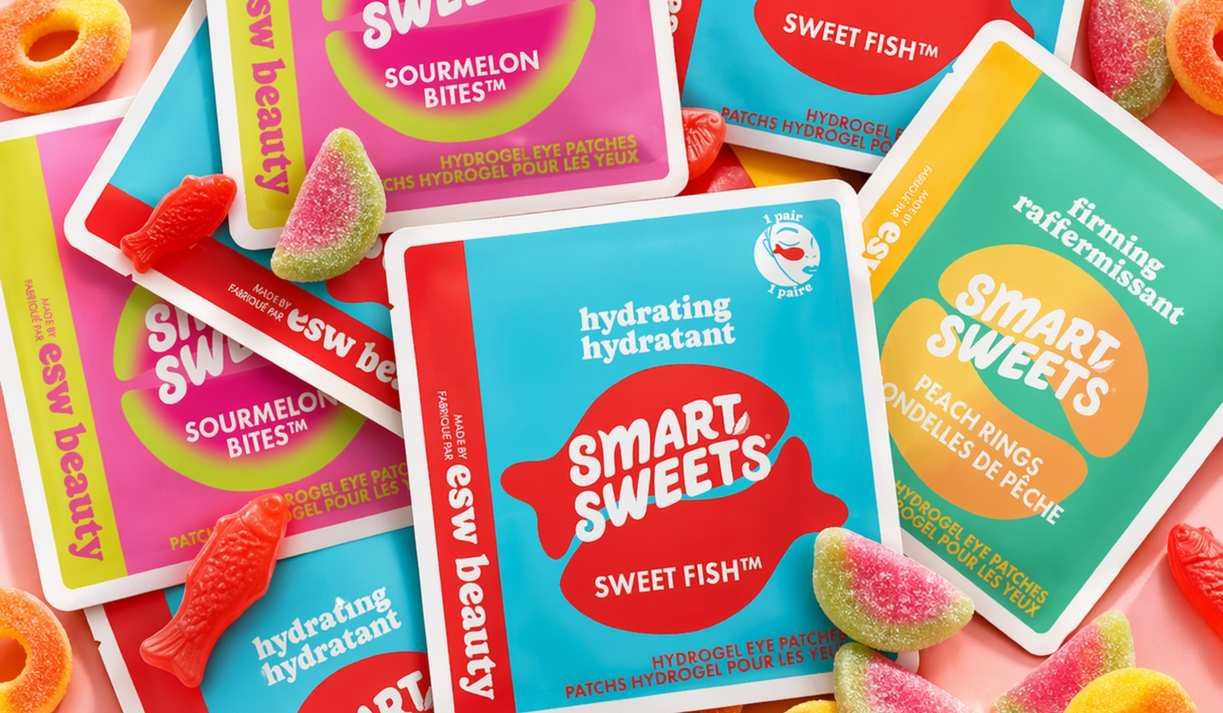 ESW Beauty x SmartSweets Turned Iconic Gummies Into Eye Patches