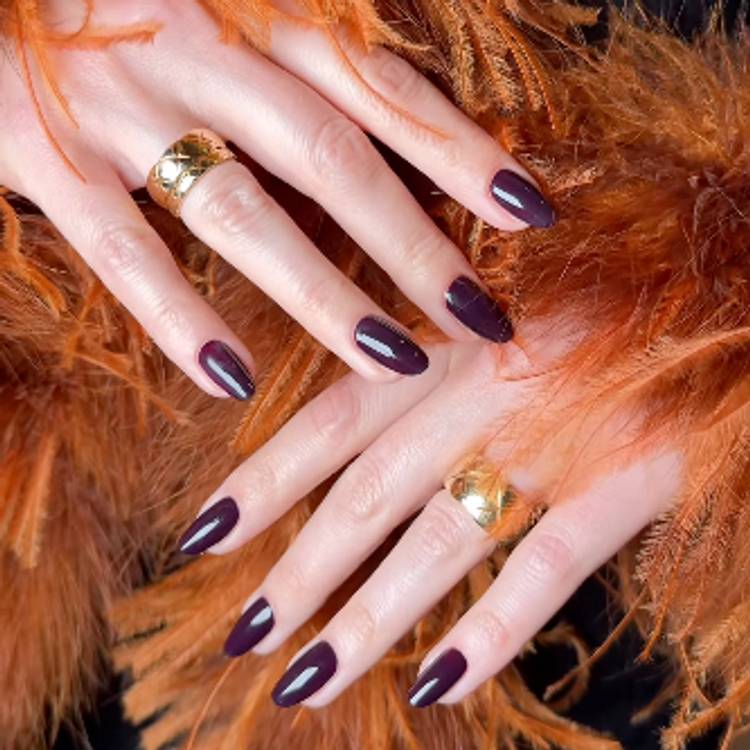 "Plum Drop Nails"