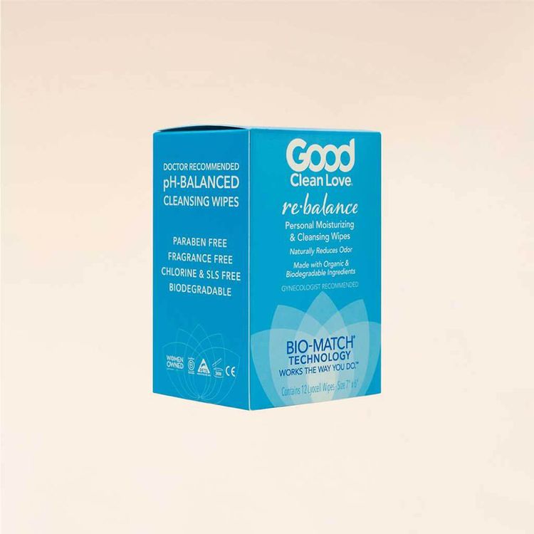 Good Clean Love Rebalance pH-Balanced Wipes ($8)