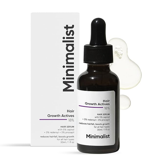 minimalist hair growth actives serum
