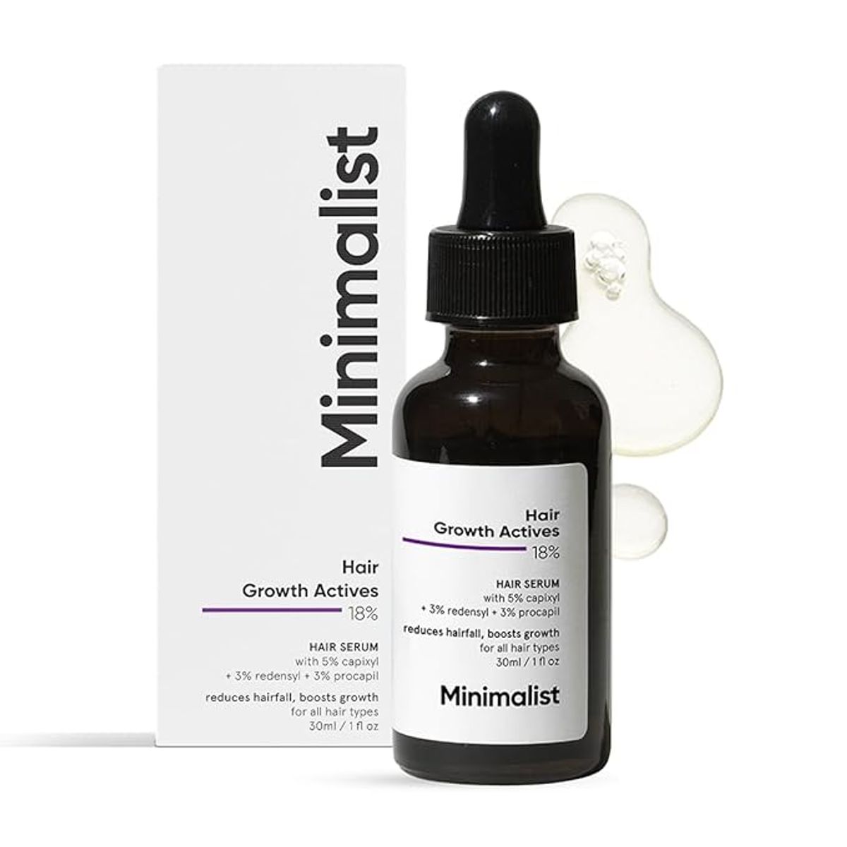 minimalist hair growth actives serum
