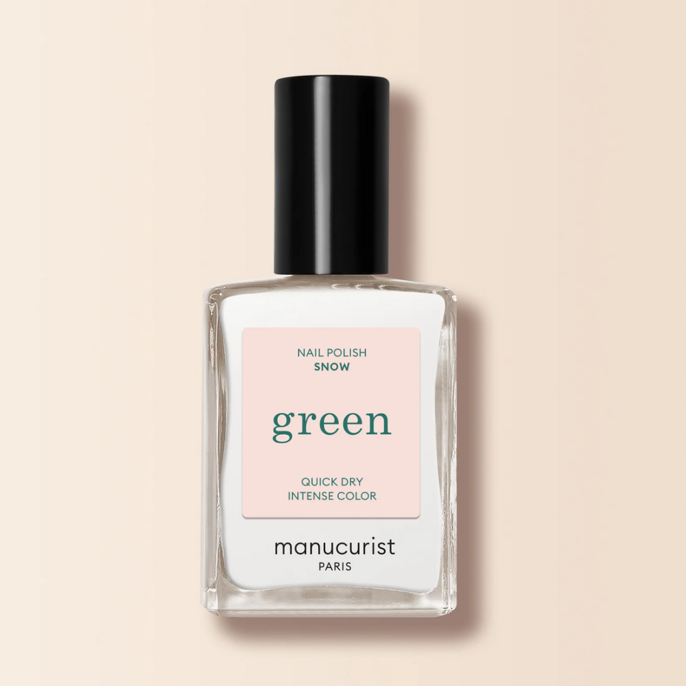 Manucurist Paris Green Natural Nail Polish in Snow ($14)