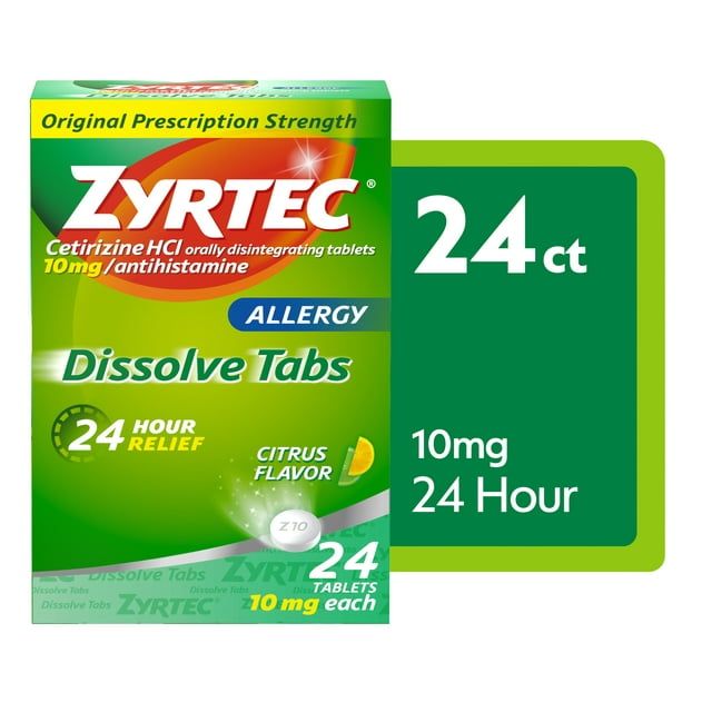 Zyrtec Dissolve Tablets