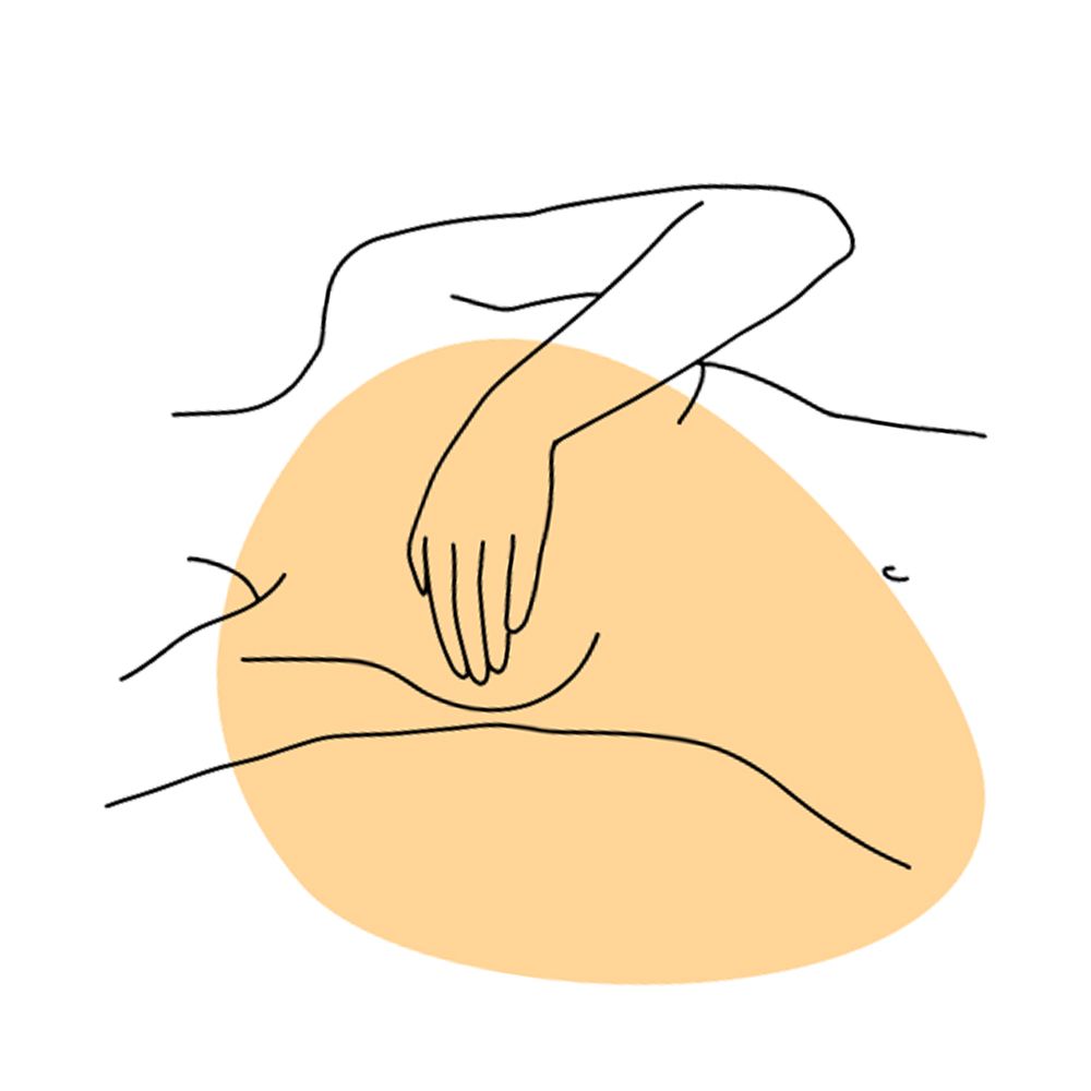 Step 4: Feel for Breast Lumps While Lying Down