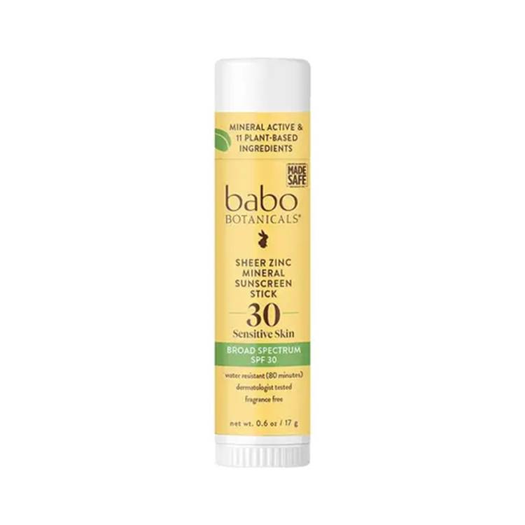 BABO Botanicals Sheer Zinc Mineral Sunscreen Sport Stick SPF 30