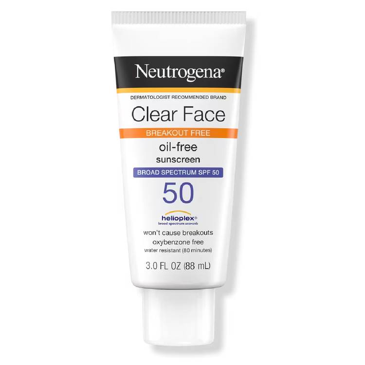 Neutrogena Clear Face Liquid Lotion Sunscreen Broad Spectrum SPF 50