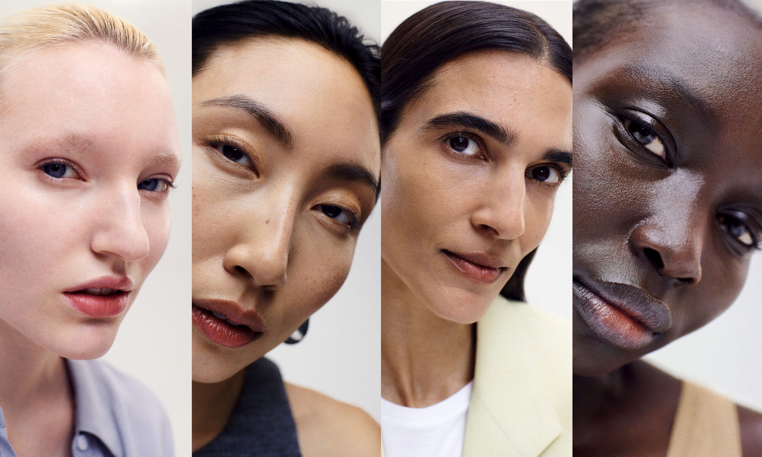 Four women with different skin tones