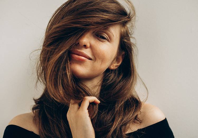 woman with beautiful hair