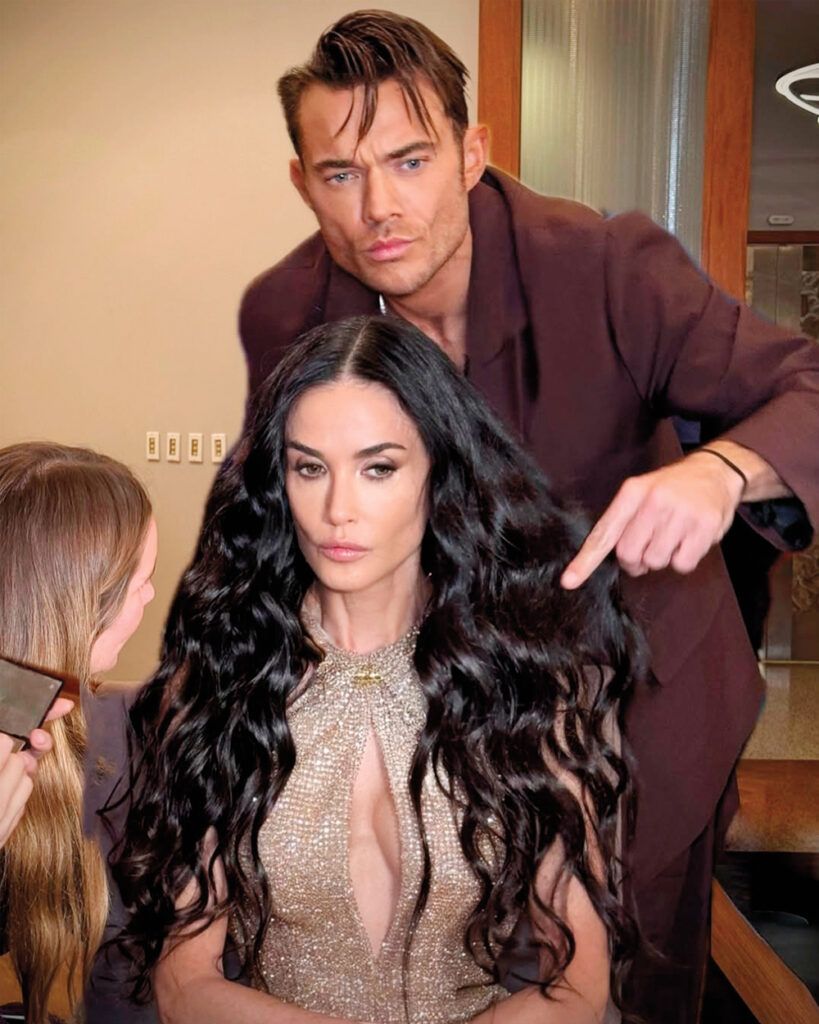 Demi Moore and Dimitris Giannetos